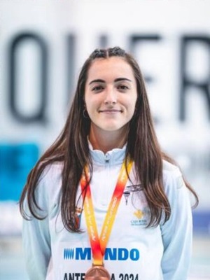 Rocío Garrido durante el campeonato // Foto cedida por la atleta 